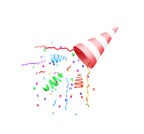 Confetti  3D Icon