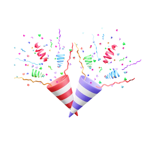 Confetti  3D Icon