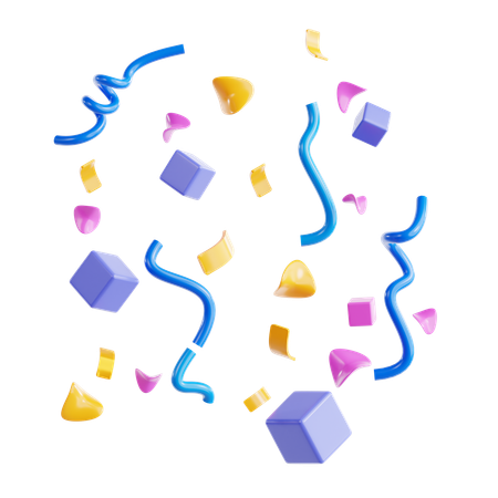 Confetti  3D Icon