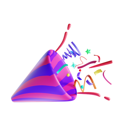 Confetti  3D Icon