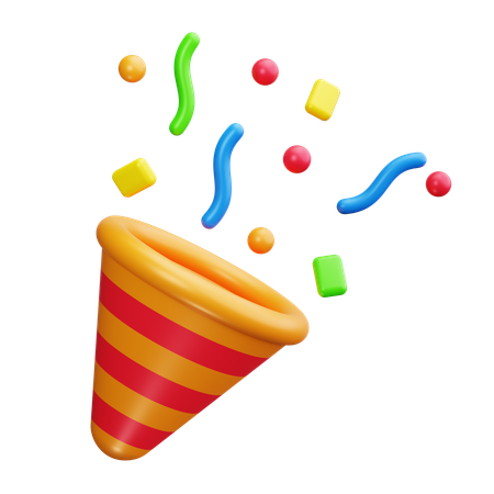 Confetti  3D Icon