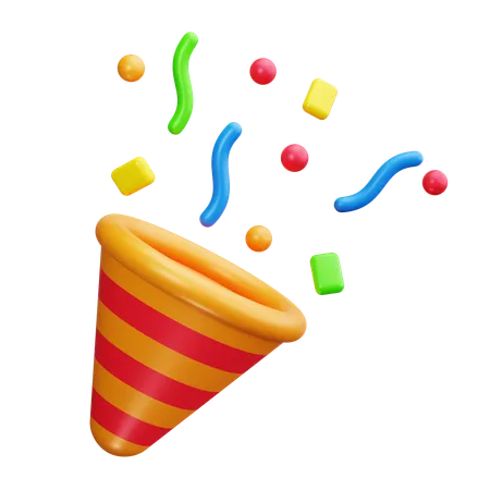 Confetti  3D Icon