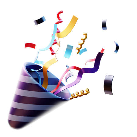 Confetti  3D Icon