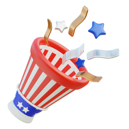 Confetti  3D Icon