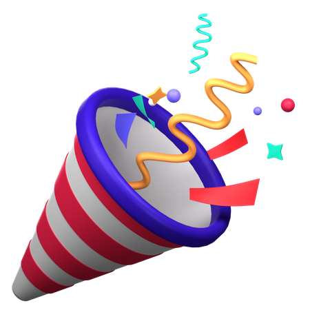 Confetti  3D Icon