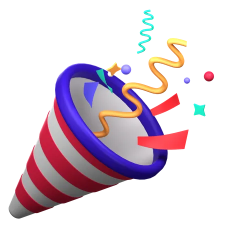 Confetti  3D Icon