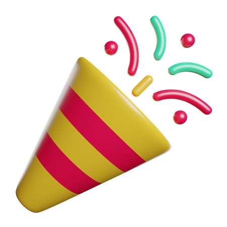 Confetti  3D Icon