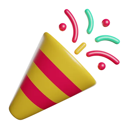 Confetti  3D Icon