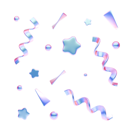 Confetti  3D Icon