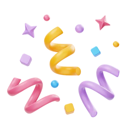 Confetti  3D Icon