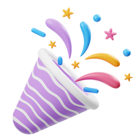 Confetti  3D Icon