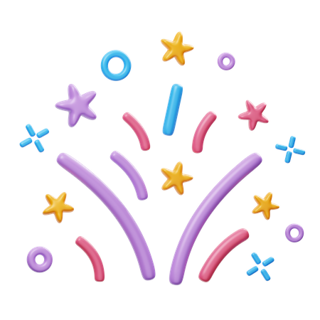 Confetti  3D Icon