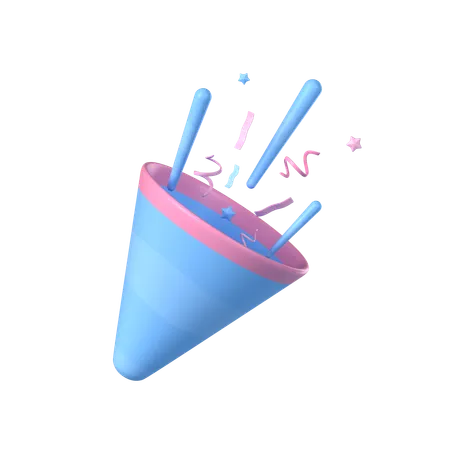 Confetti  3D Icon