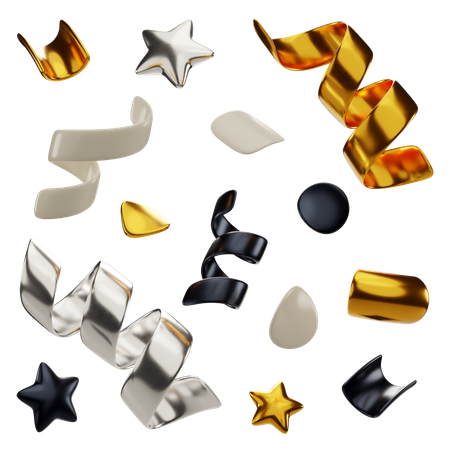 Confetti  3D Icon