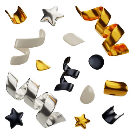 Confetti  3D Icon