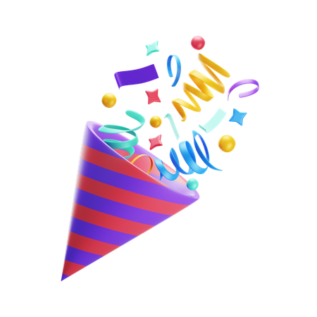 Confetti  3D Icon