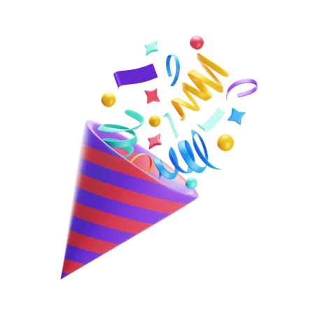 Confetti  3D Icon