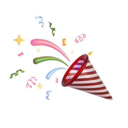 Confetti  3D Icon