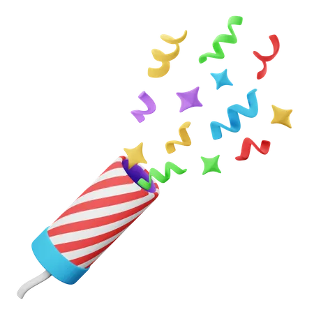 Confetti  3D Icon