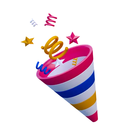 Confetti  3D Icon