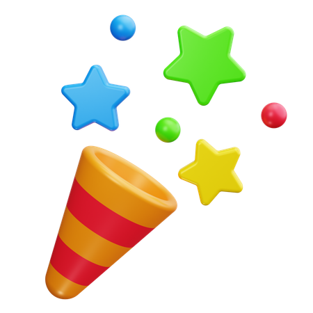 Confetti  3D Icon