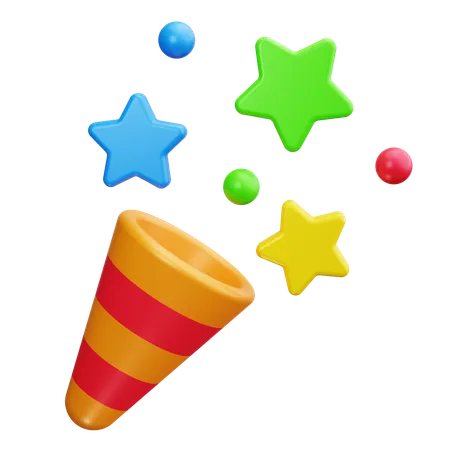 Confetti  3D Icon