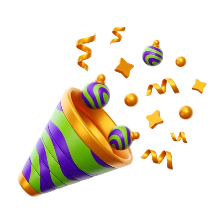 Confetti  3D Icon