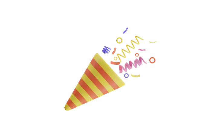Confetti  3D Icon