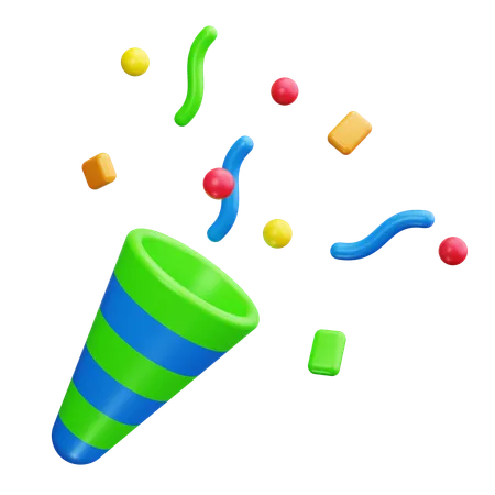 Confetti  3D Icon