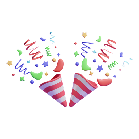 Confetti  3D Icon