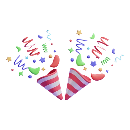 Confetti  3D Icon