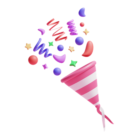 Confetti  3D Icon