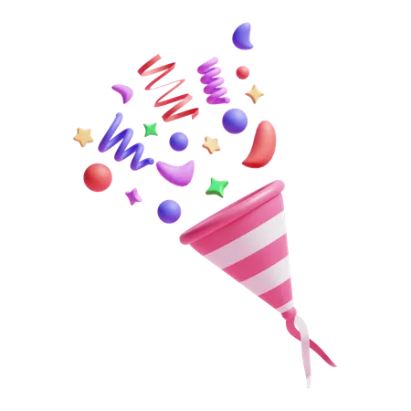 Confetti  3D Icon