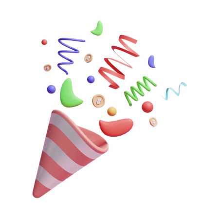 Confetti  3D Icon