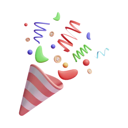 Confetti  3D Icon