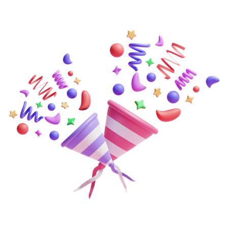 Confetti  3D Icon