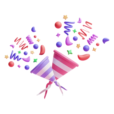 Confetti  3D Icon