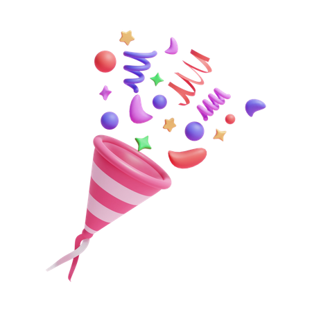 Confetti  3D Icon