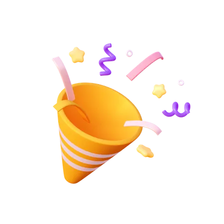 Confetti  3D Icon