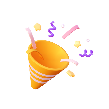 Confetti  3D Icon