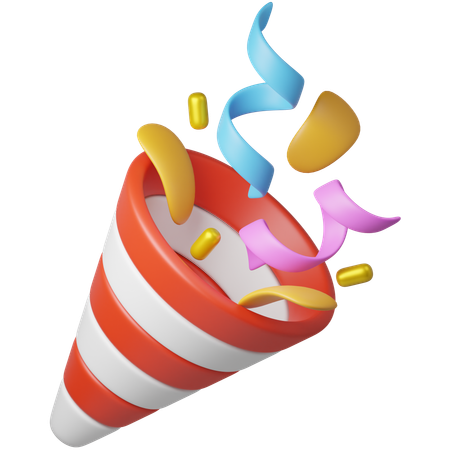 Confetti  3D Icon