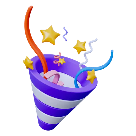 Confetti  3D Icon