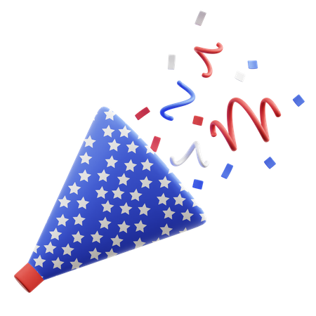 Confetti  3D Icon