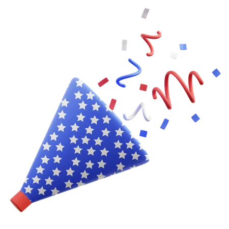 Confetti  3D Icon