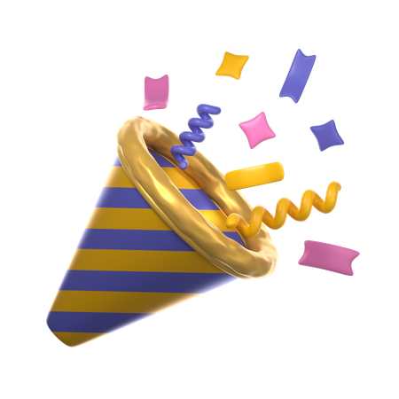 Confetti  3D Icon