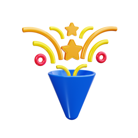 Confetti  3D Icon