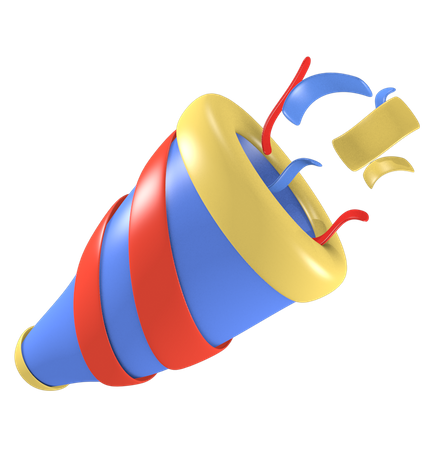 Confetti  3D Icon