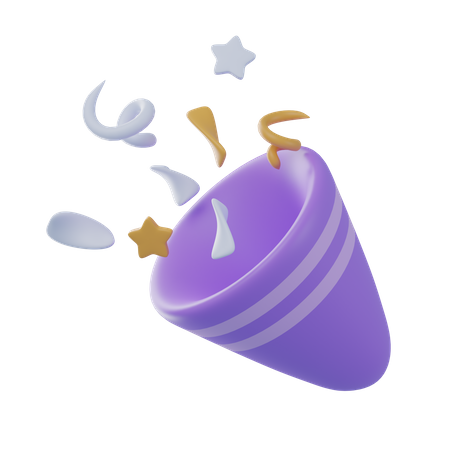 Confetti  3D Icon