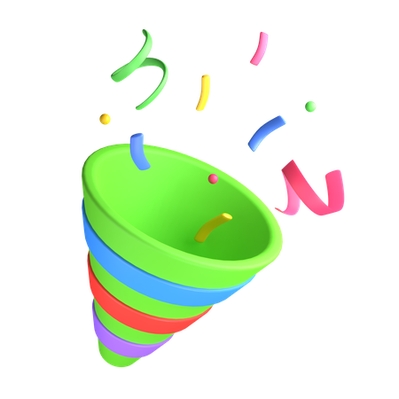 Confetti  3D Illustration