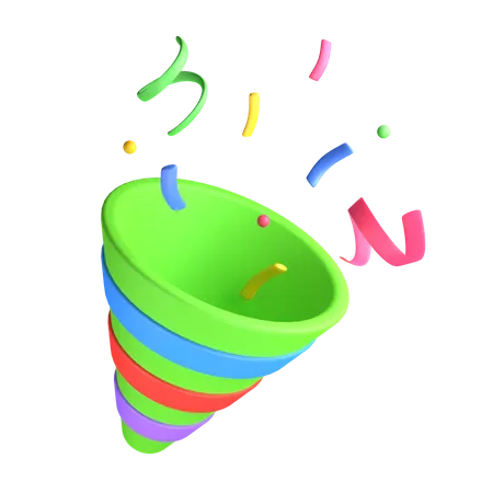 Confetti  3D Illustration